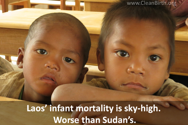 Laos' infant mortality is sky-high. Worse than Sudan's.